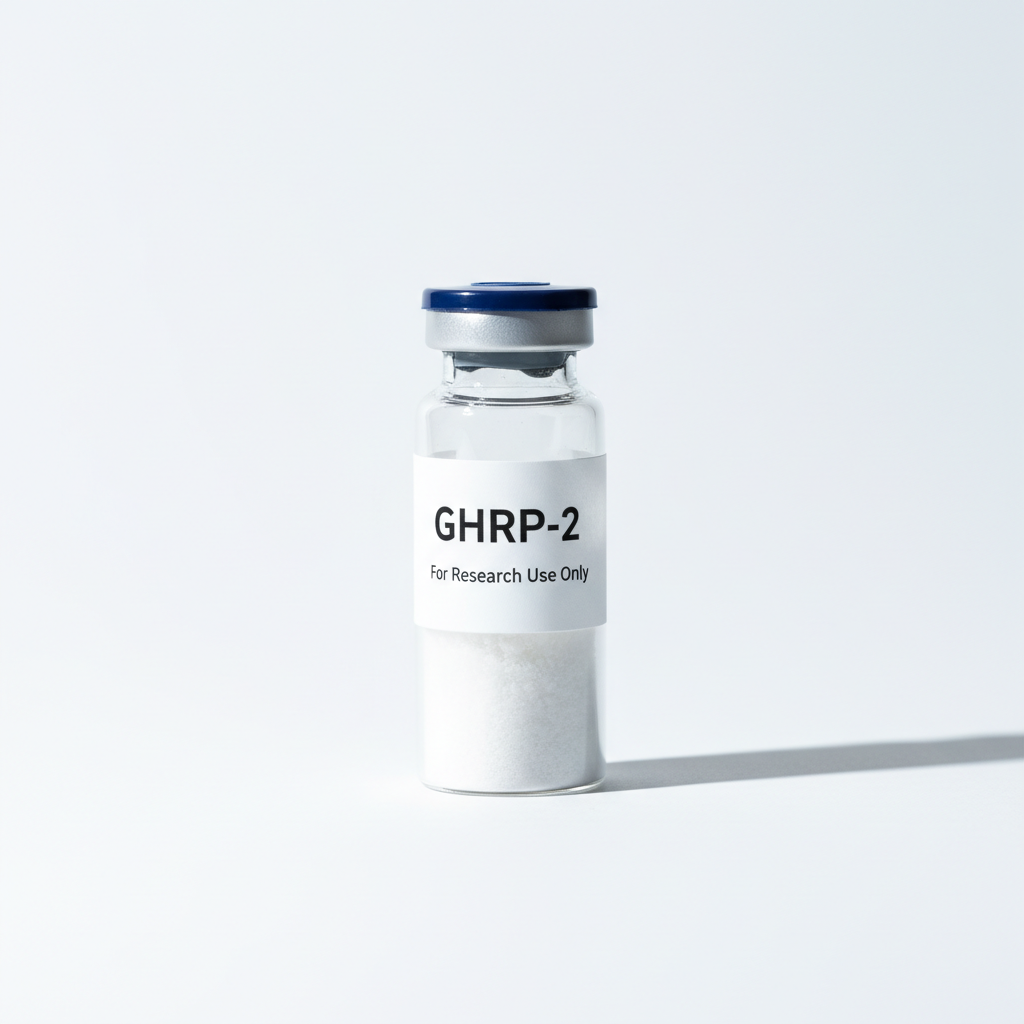 GHRP-2 peptide vial - For Research Use Only