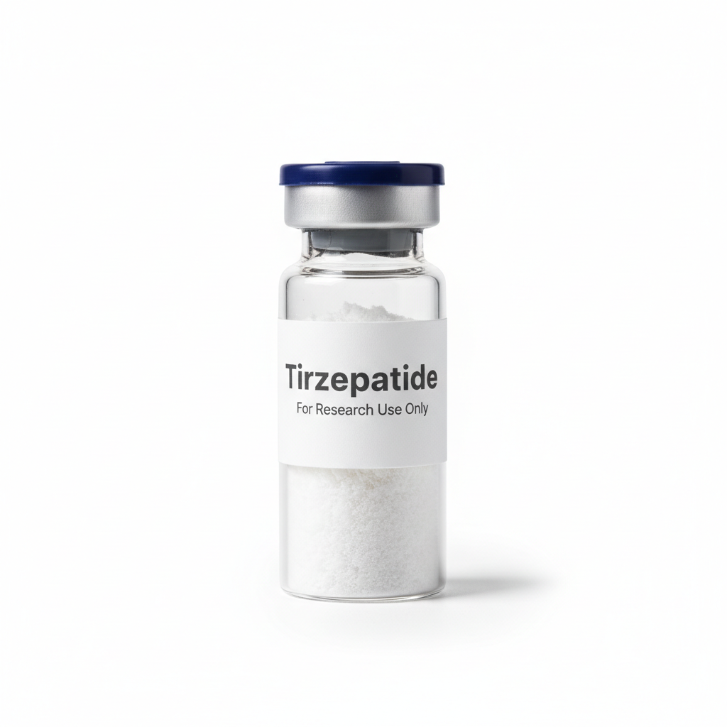 Tirzepatide peptide vial - For Research Use Only
