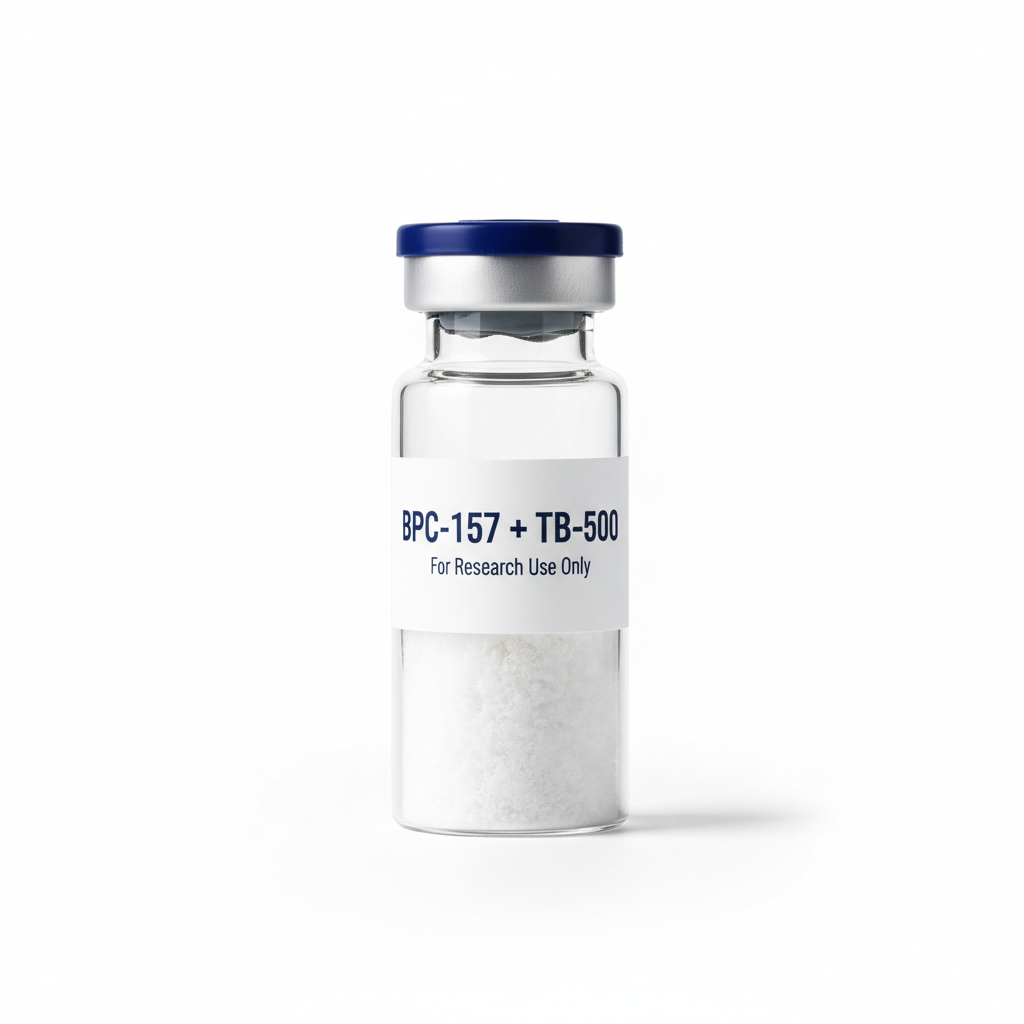 BPC-157 + TB-500 peptide vial - For Research Use Only